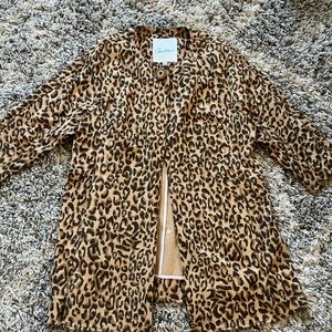 Leopard Print Women's Coat